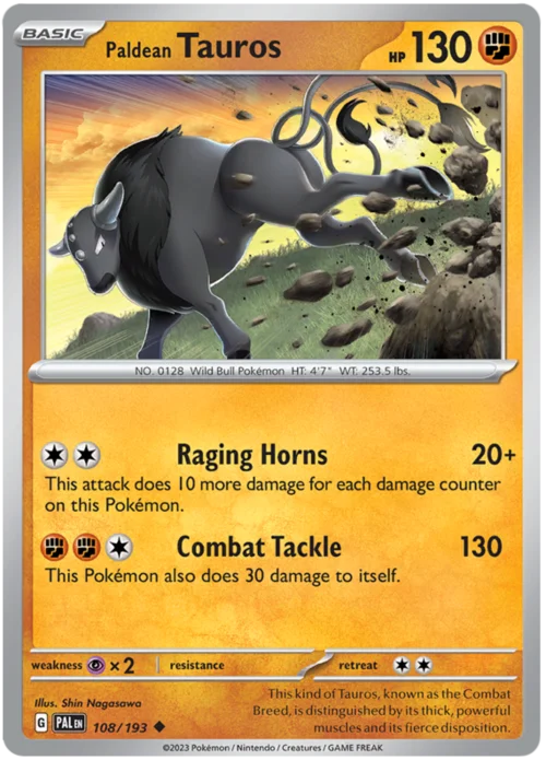 Paldean Tauros — Paldea Evolved