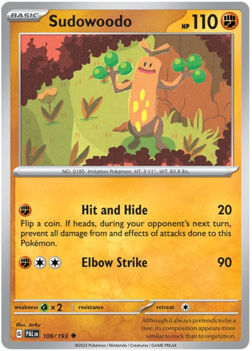 Sudowoodo — Paldea Evolved