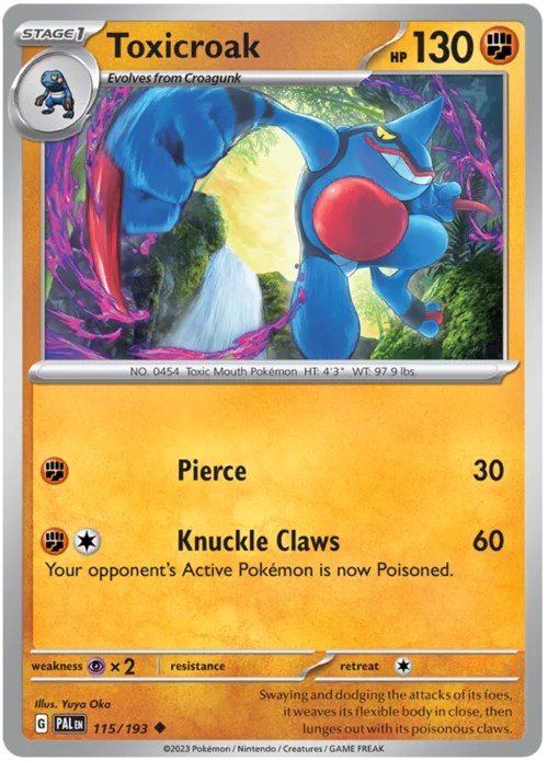 Toxicroak — Paldea Evolved