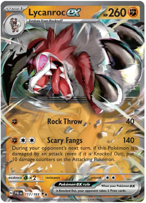 Lycanroc ex — Paldea Evolved