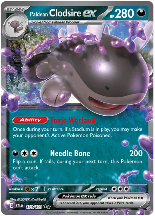 Paldean Clodsire ex — Paldea Evolved