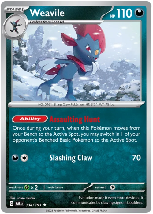 Weavile — Paldea Evolved