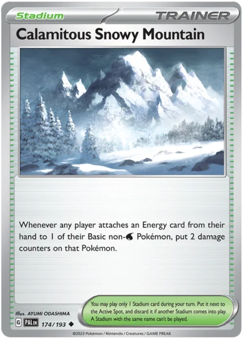 Calamitous Snowy Mountain — Paldea Evolved