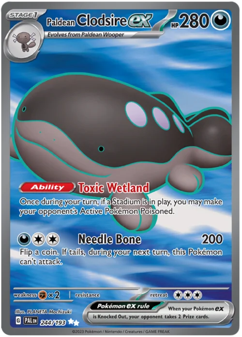 Paldean Clodsire ex — Paldea Evolved