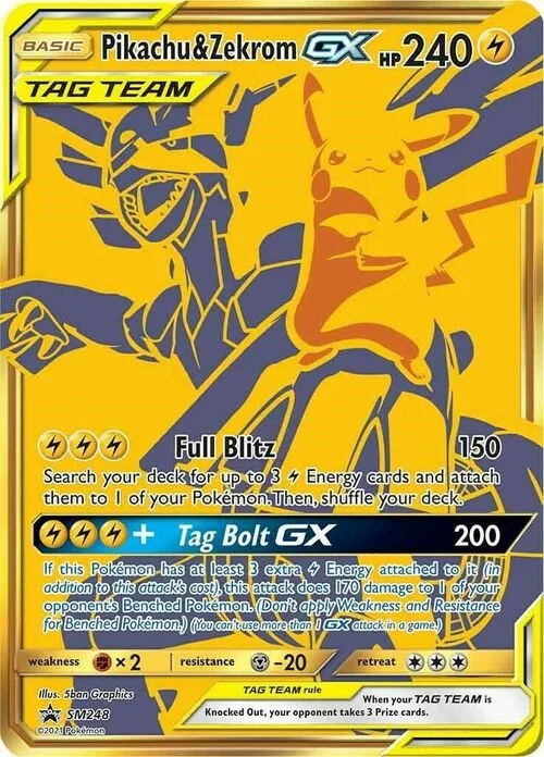 Pikachu & Zekrom GX — SM Black Star Promos