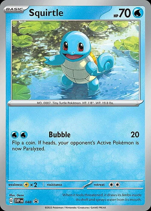 Squirtle — SV Black Star Promos