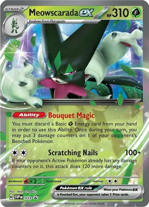 Meowscarada ex — SV Black Star Promos