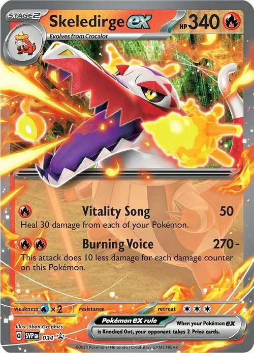 Skeledirge ex — SV Black Star Promos