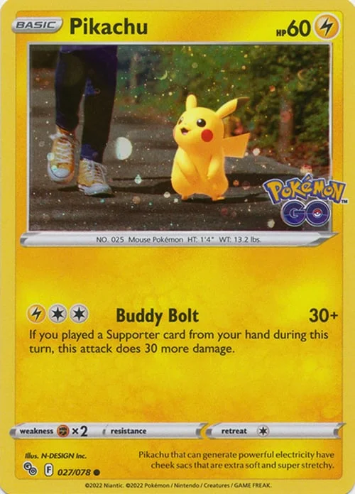 Pikachu — Pokémon TCG: Pokémon GO