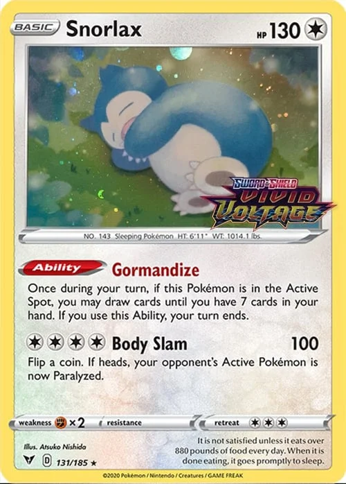 Snorlax — Prerelease Promos