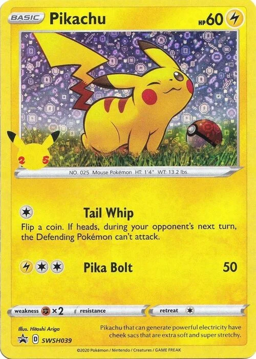 Pikachu — SWSH Black Star Promos