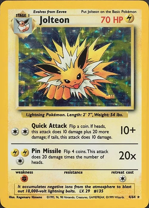 Jolteon — Pokémon Misprints