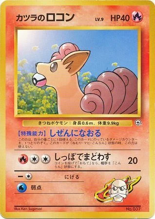 Blaine's Vulpix Lv.9 — Guren Town Gym