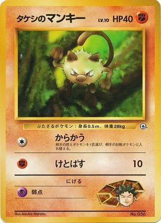 Brock's Mankey Lv.10 — Nivi City Gym