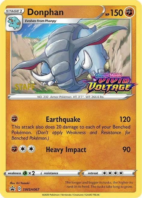 Donphan — SWSH Black Star Promos