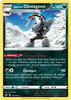 Galarian Obstagoon — Theme Deck & Blisters Exclusives