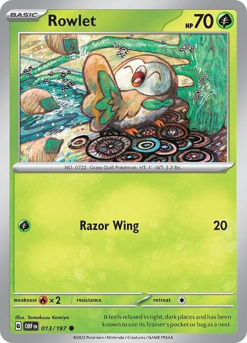 Rowlet — Obsidian Flames