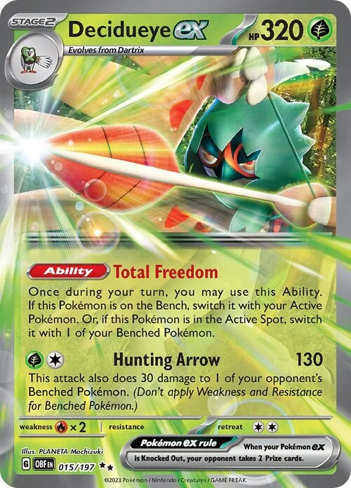 Decidueye ex — Obsidian Flames