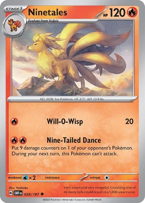 Ninetales — Obsidian Flames