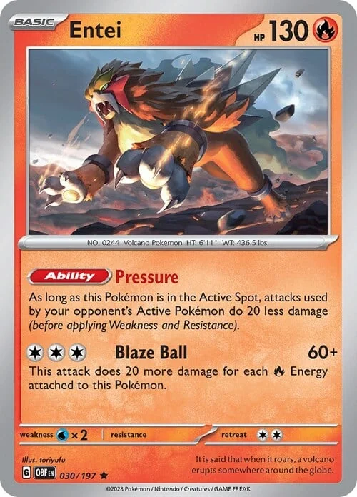 Entei — Obsidian Flames