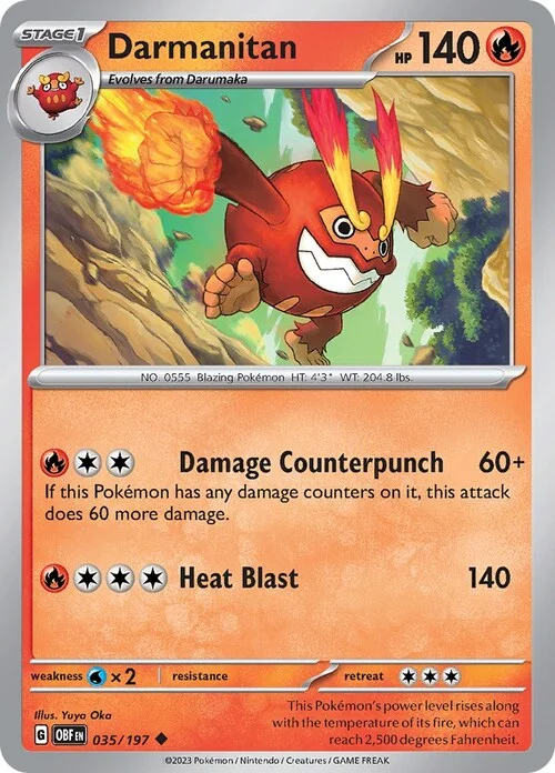 Darmanitan — Obsidian Flames