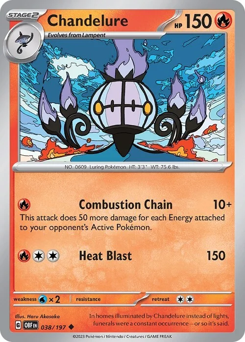 Chandelure — Obsidian Flames