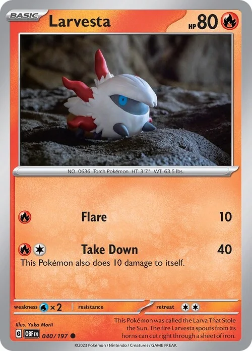 Larvesta — Obsidian Flames