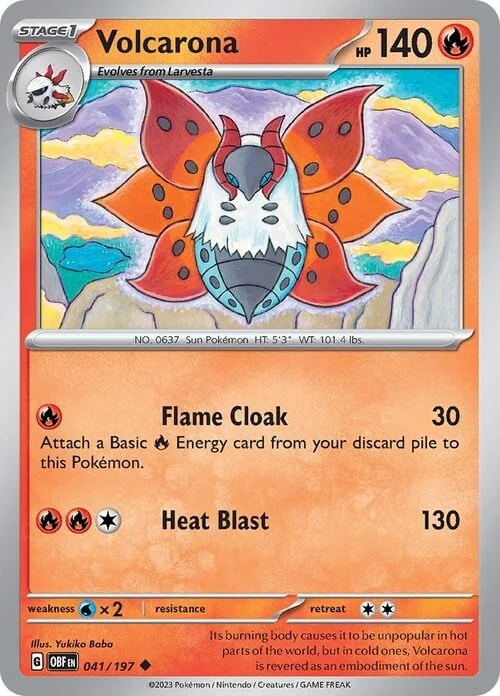 Volcarona — Obsidian Flames