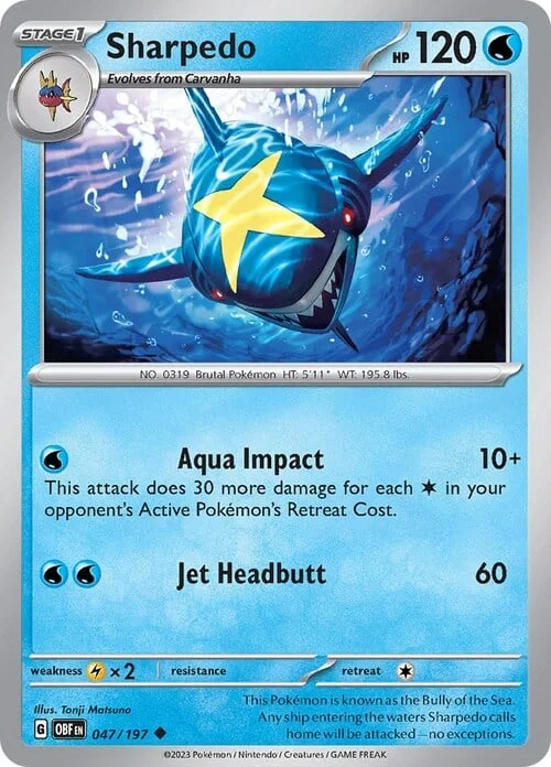 Sharpedo — Obsidian Flames
