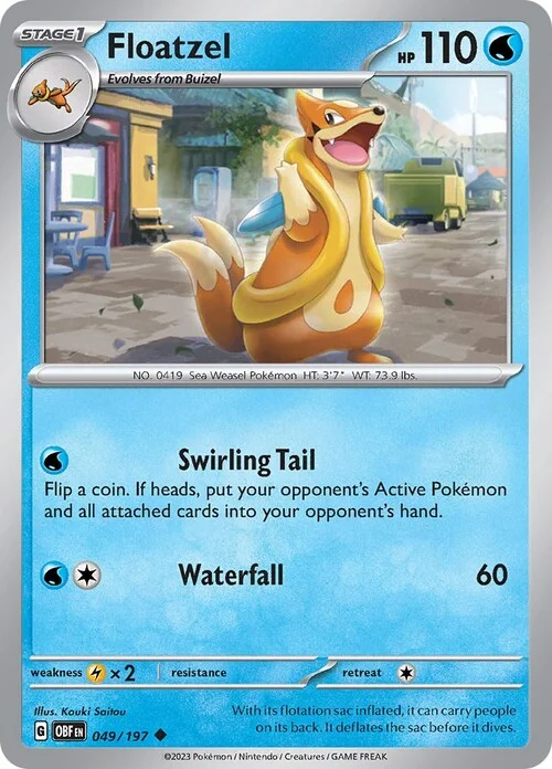 Floatzel — Obsidian Flames