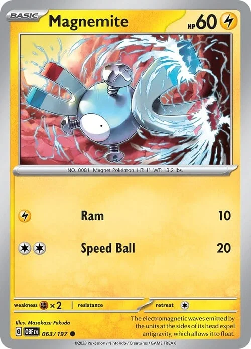 Magnemite — Obsidian Flames