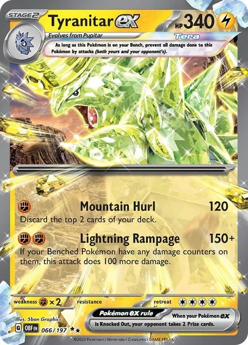 Tyranitar ex — Obsidian Flames