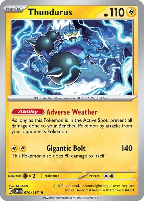 Thundurus — Obsidian Flames