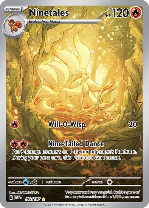 Ninetales — Obsidian Flames