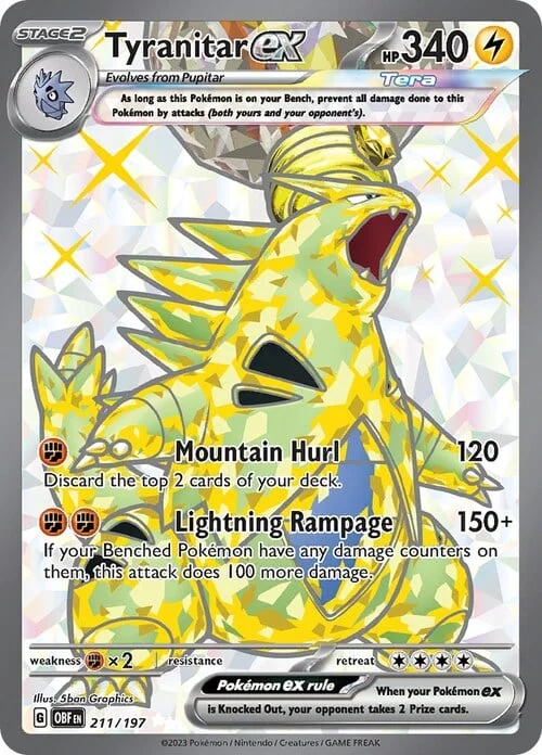 Tyranitar ex — Obsidian Flames
