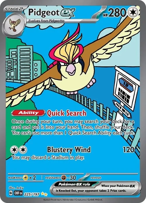 Pidgeot ex — Obsidian Flames