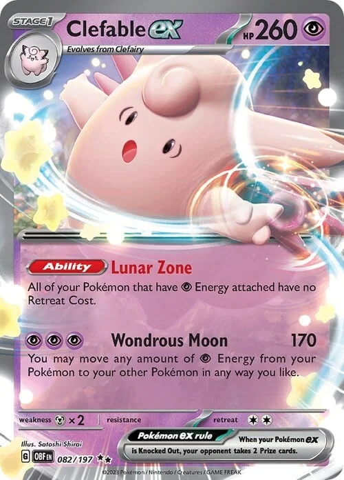 Clefable ex — Obsidian Flames