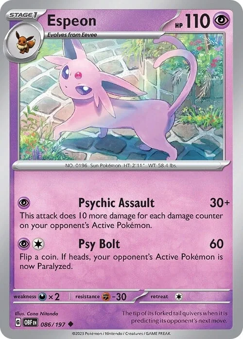 Espeon — Obsidian Flames