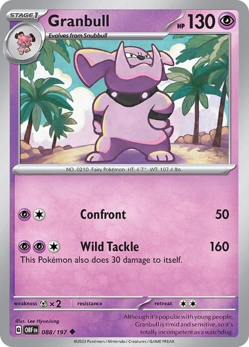 Granbull — Obsidian Flames