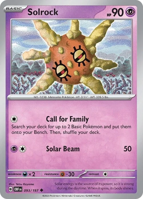 Solrock — Obsidian Flames