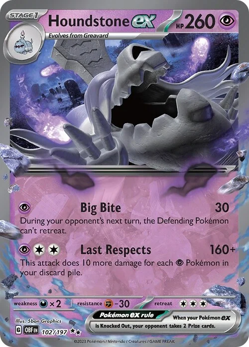 Houndstone ex — Obsidian Flames