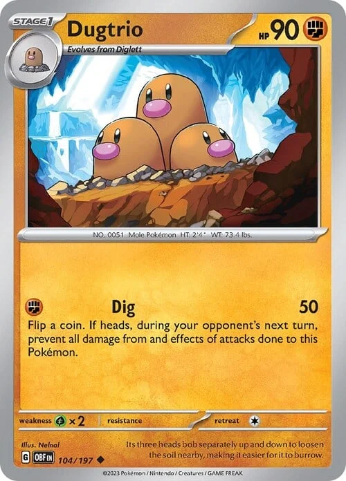 Dugtrio — Obsidian Flames