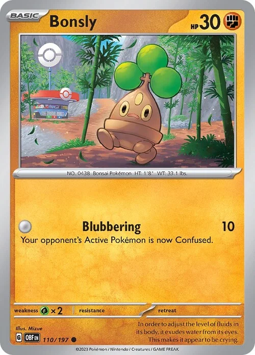 Bonsly — Obsidian Flames