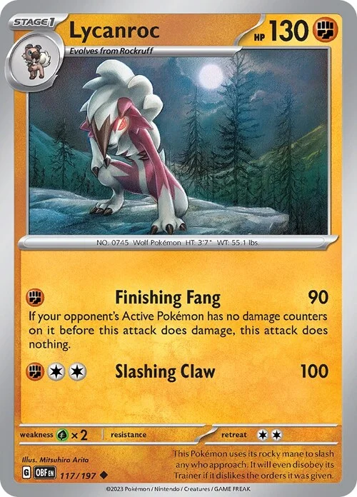 Lycanroc — Obsidian Flames