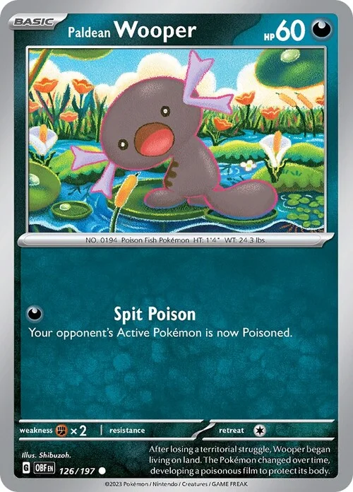 Paldean Wooper — Obsidian Flames