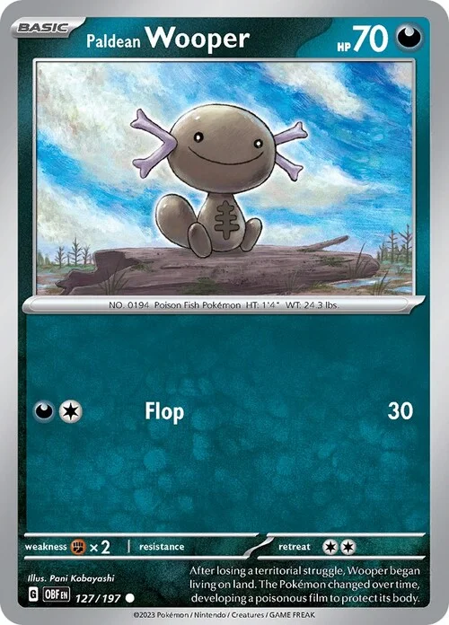 Paldean Wooper — Obsidian Flames