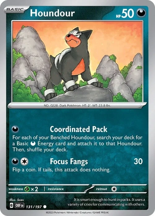 Houndour — Obsidian Flames
