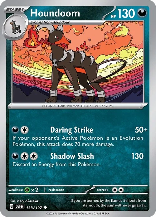 Houndoom — Obsidian Flames