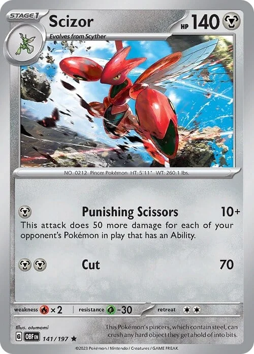 Scizor — Obsidian Flames