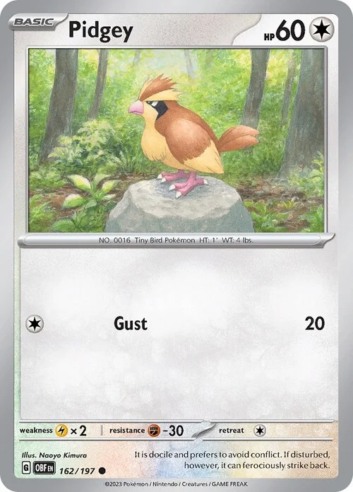 Pidgey — Obsidian Flames
